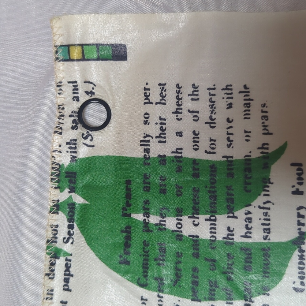Vintage F. Schumacher "Home Grown" Vegetables Recipe Fabric Sample 26" X 36" SEE - Picture 7 of 10